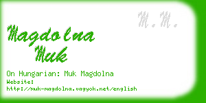 magdolna muk business card